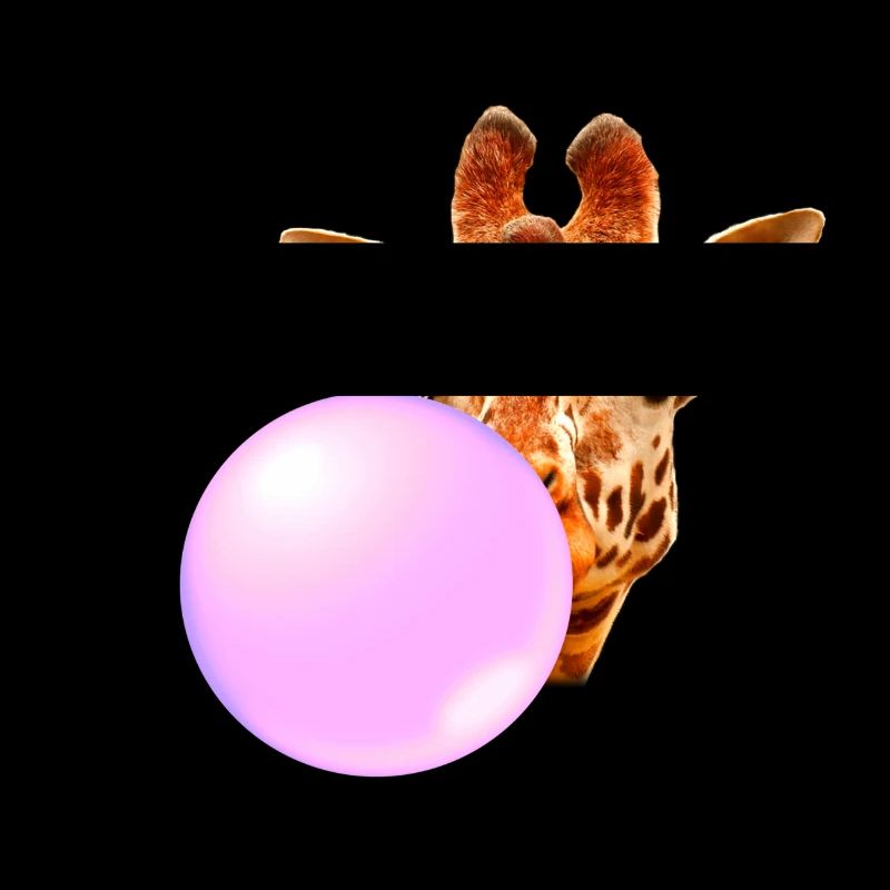 Girafe Avec chewing-gum
