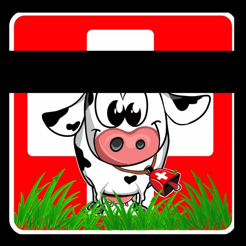 Schweizer Kuh Schweizer Flagge
