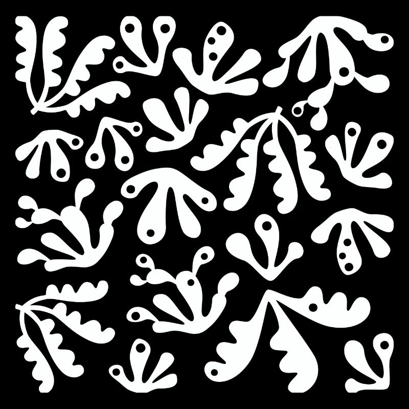 Abstrait Corail L Blanc