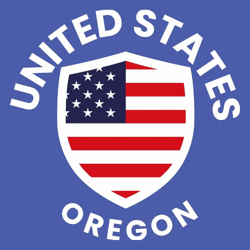 Bouclier de l’Oregon avec drapeau américain