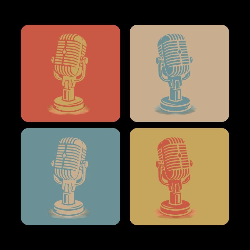 Retro Microphone Pop Art