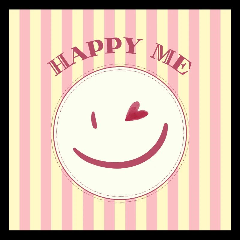 Smile on stripe pattern