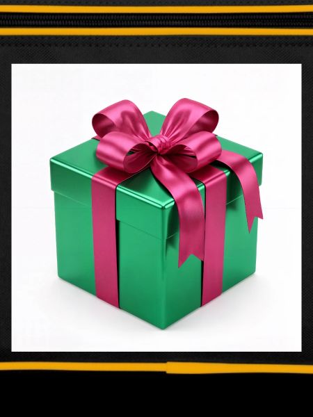 Grünes Geschenkpaket