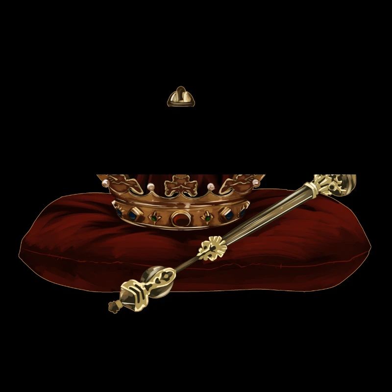 Crown and scepter