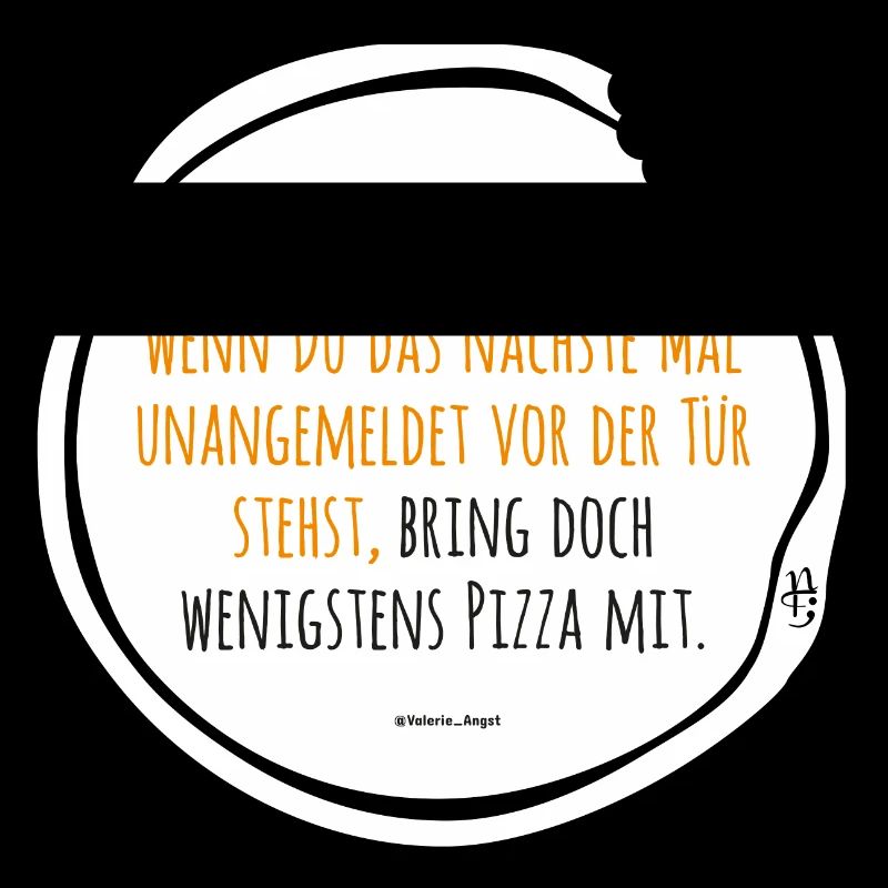 Depression Pizza black-yellow