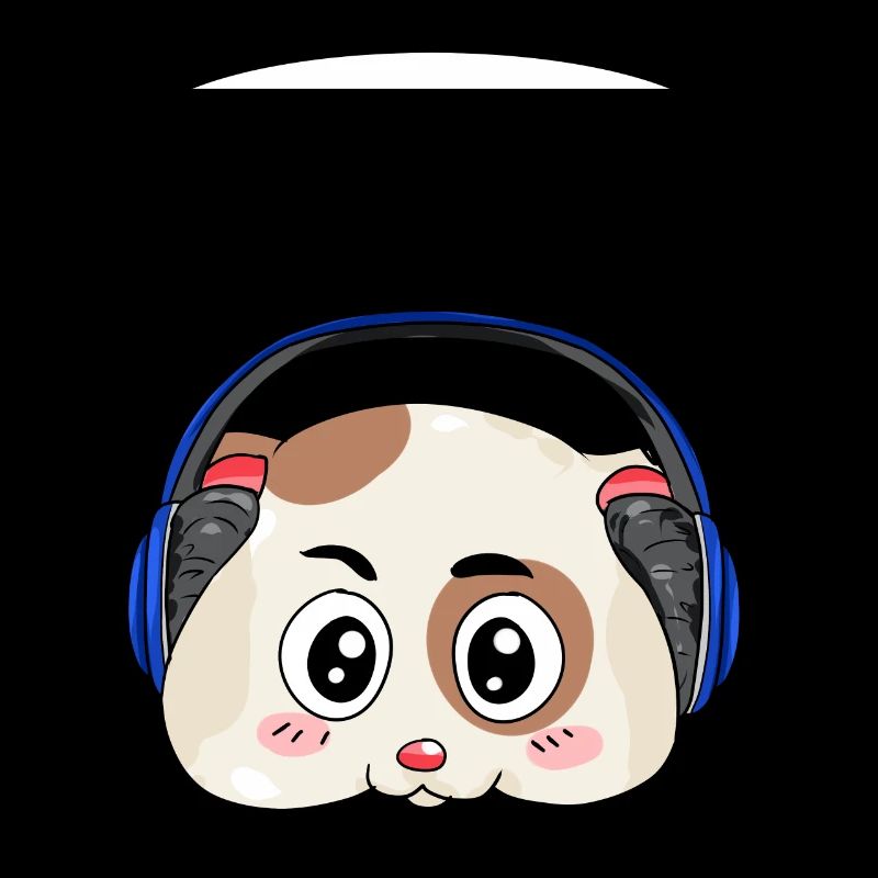 Hamster avec écouteurs