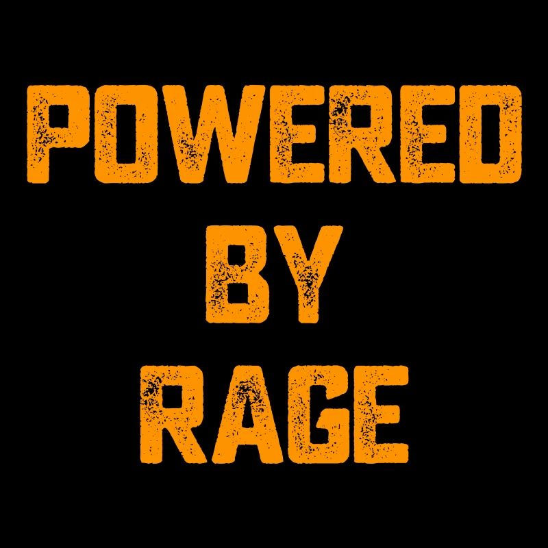 Powered by Rage Motivation Geschenk