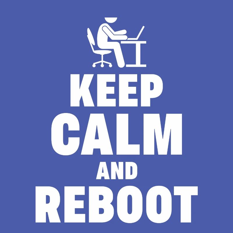 Keep Calm and Reboot Admin Sysadmin Geschenk