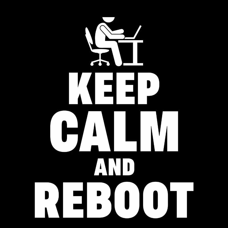 Keep Calm and Reboot Admin Sysadmin Geschenk