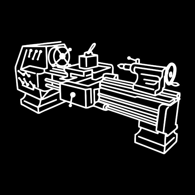 Lathe mechanic workshop gift