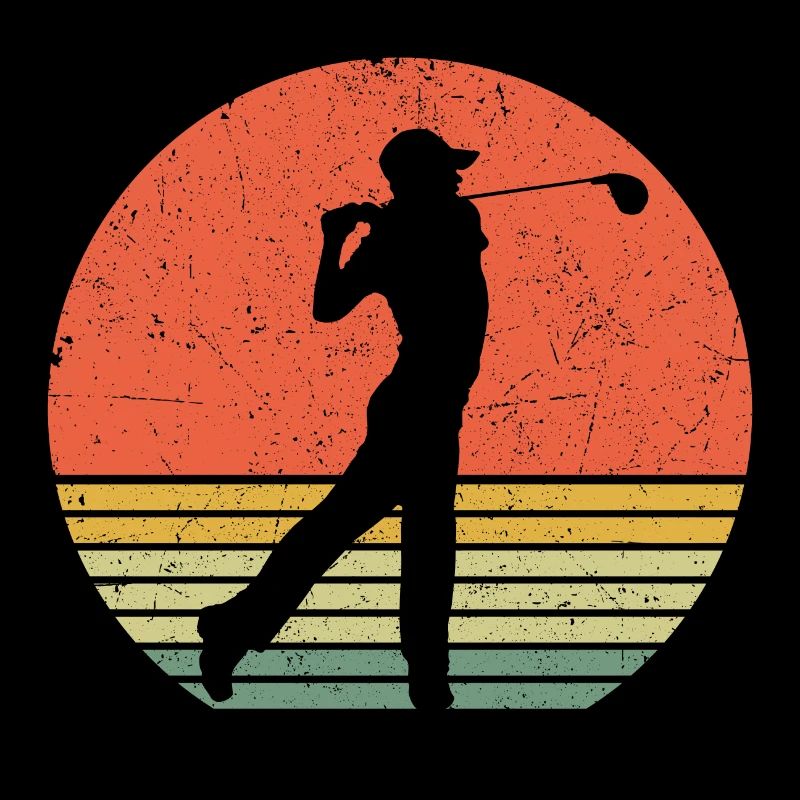 Golf Golf Rétro Golfeur