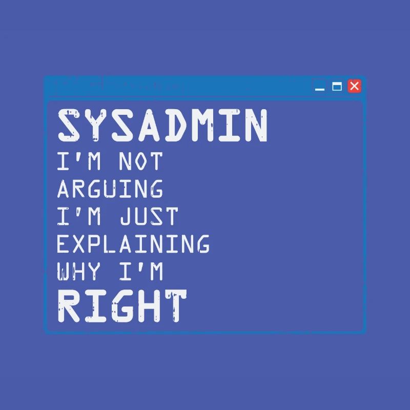 System Admin Administrator Computer Programmierer