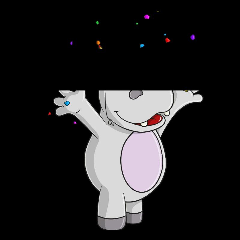 Party Nilpferd Comic