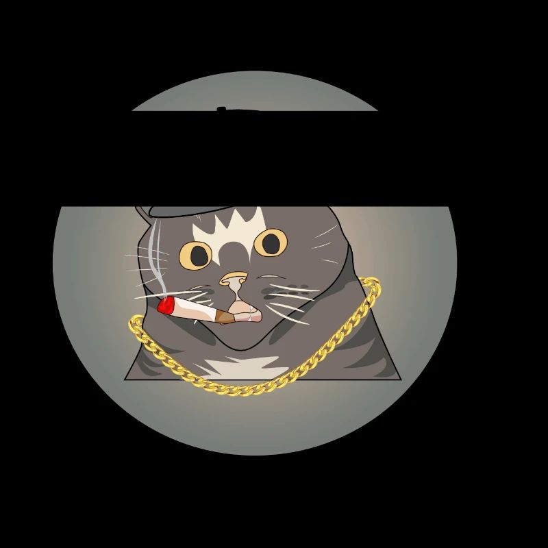 Punk Katze Rauchen Cool Zigarette Geschenk