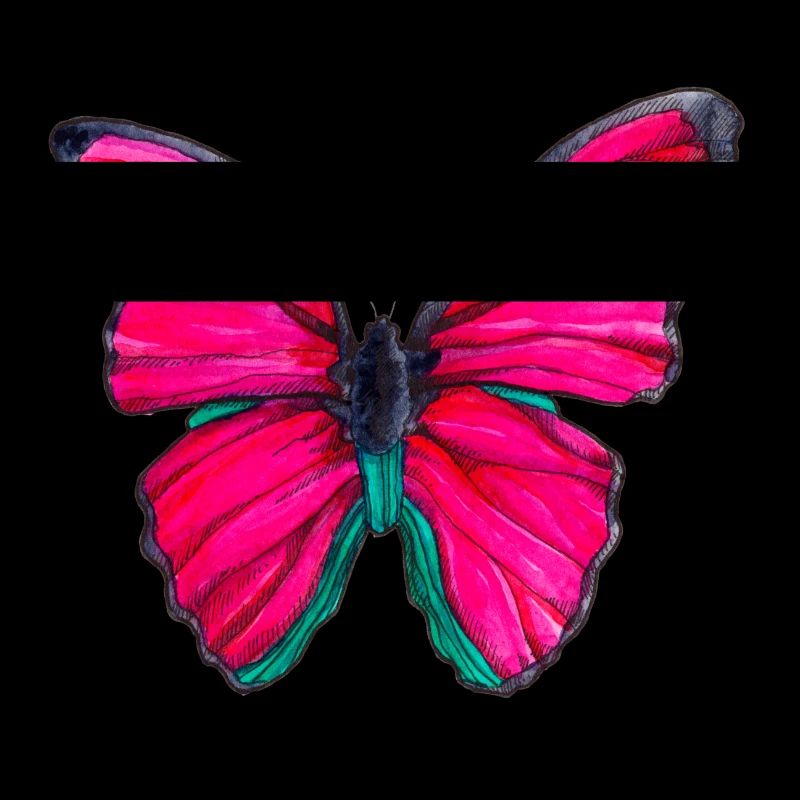 Papillon rose