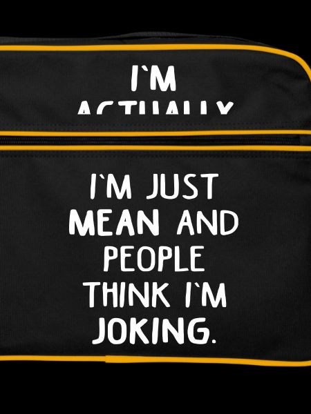 sarcastically