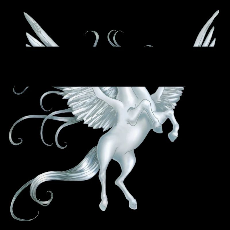 Pegasus aux ailes déployées