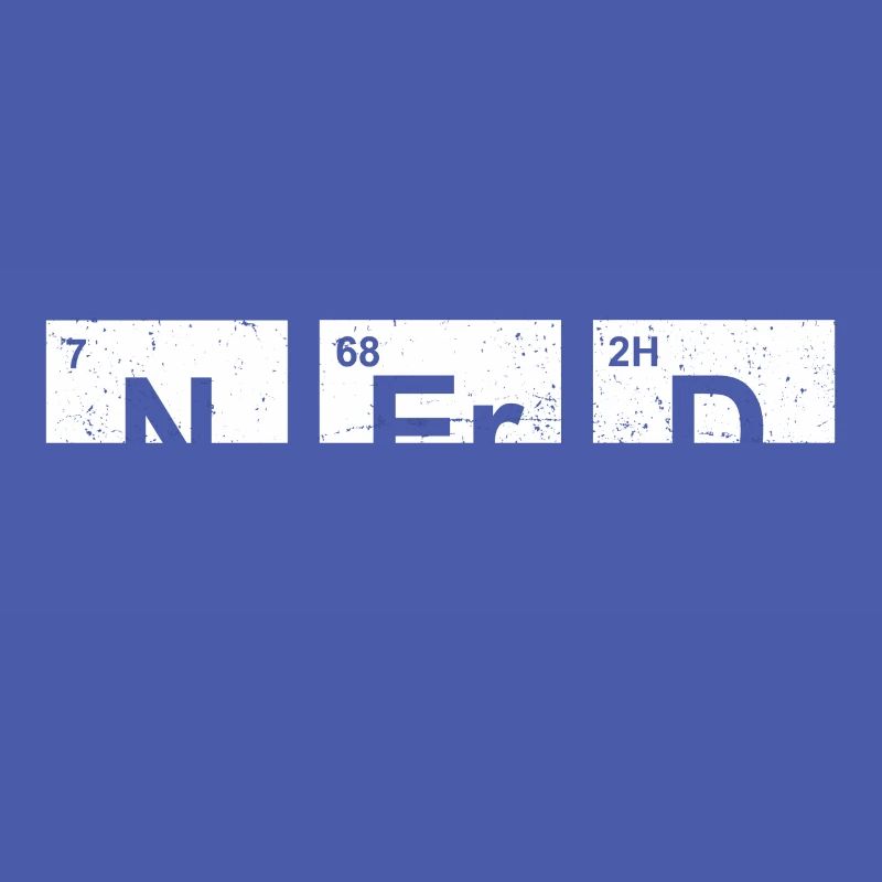 Nerd vintage Periodensystem der Elemente