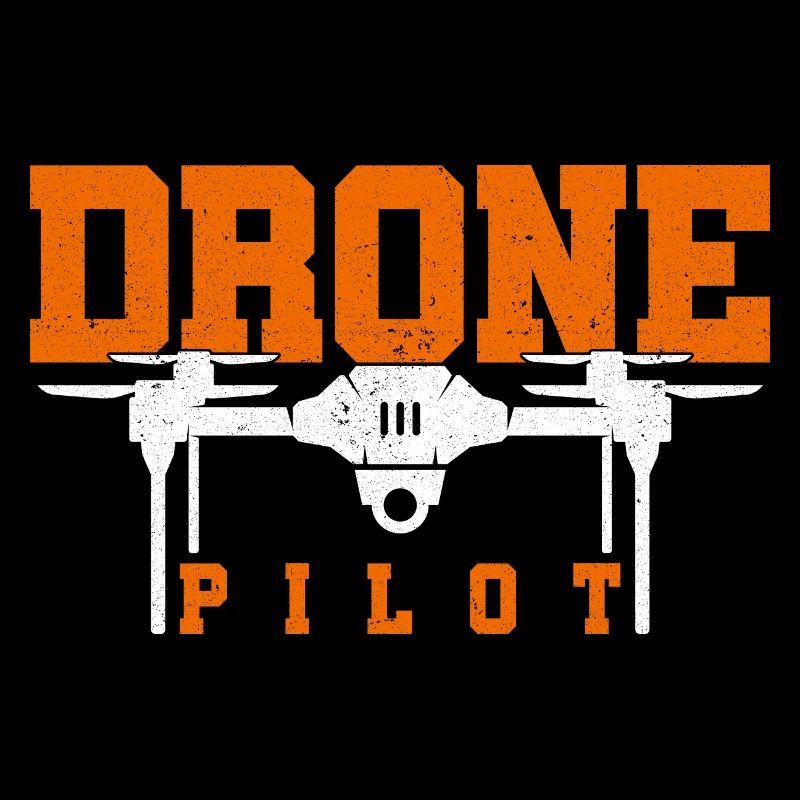 Pilot Graphic Drone Flying Quadcopter Pilot RC Dro