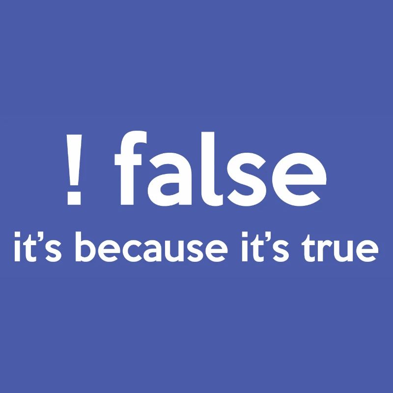 False It's Funny Because It's True Programmer Comp