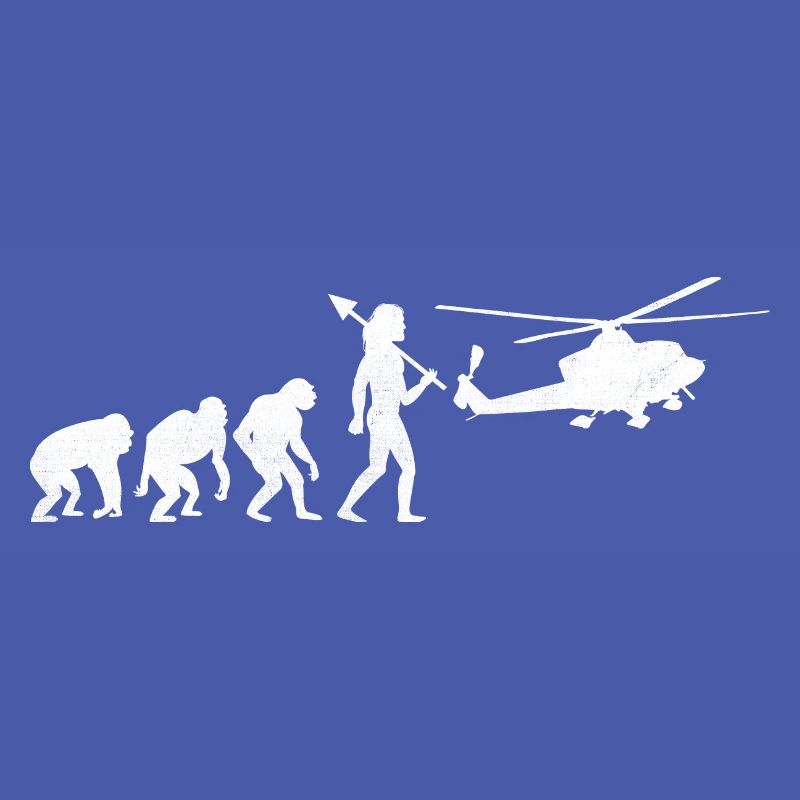 Evolution Hubschrauber Flieger Pilot Chopper Hubschrauber