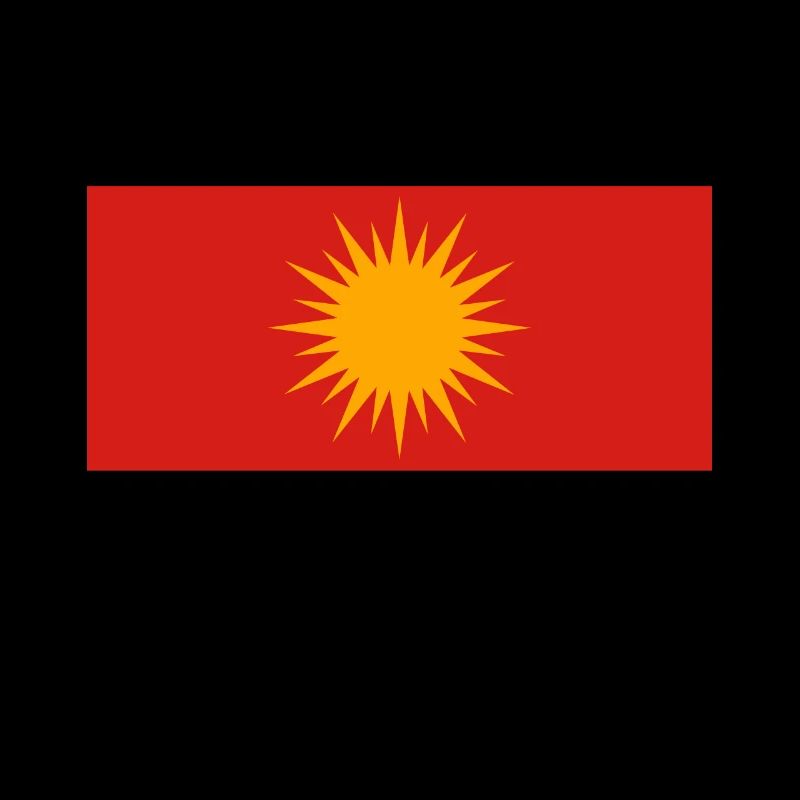 Drapeau ezidxan drapeau ezidi sur le dos