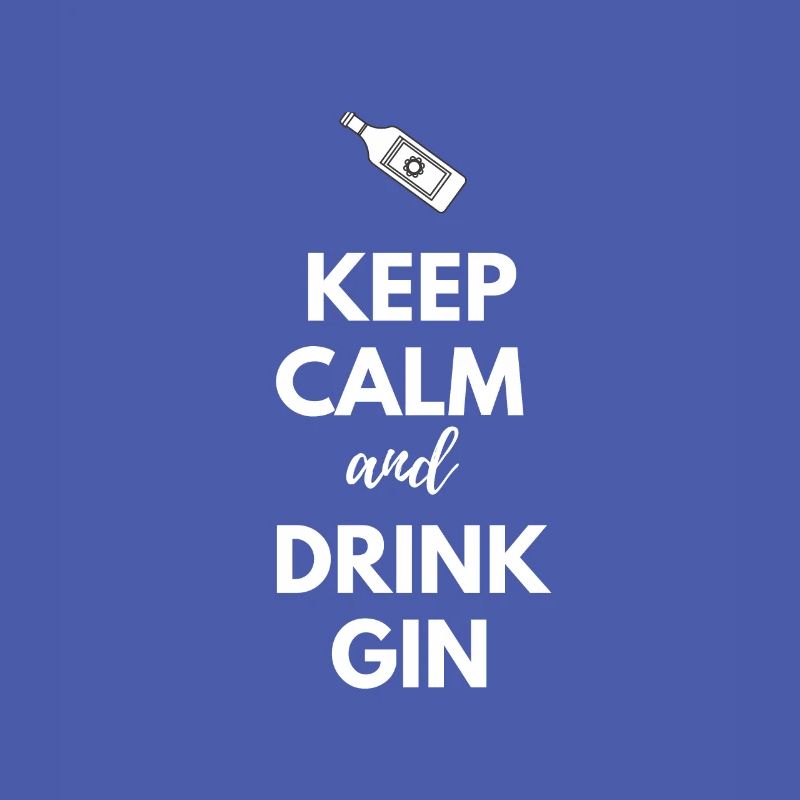 Keep Calm Drink Gin lemon cucumber schnapps drink
