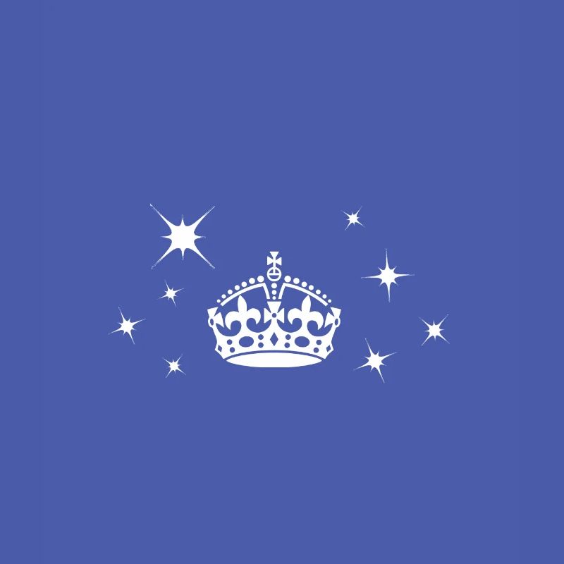 Keep Calm Krone Star Sternchen Krönchen crown