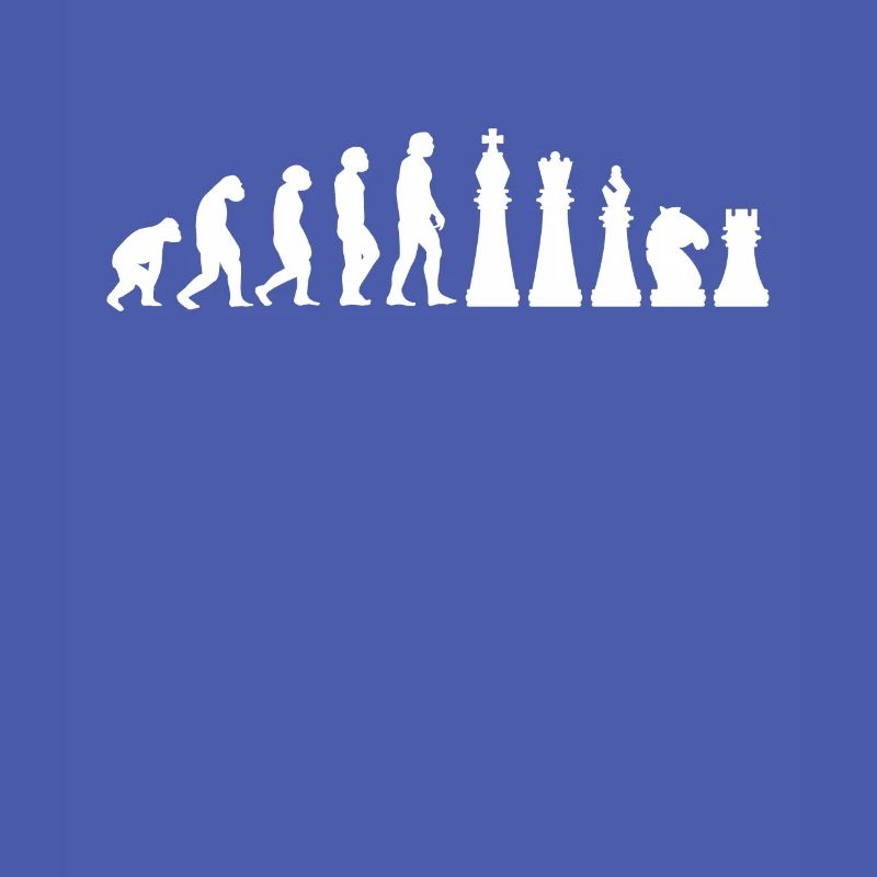 Schach Geschenk Schachspieler Evolution Schachmatt