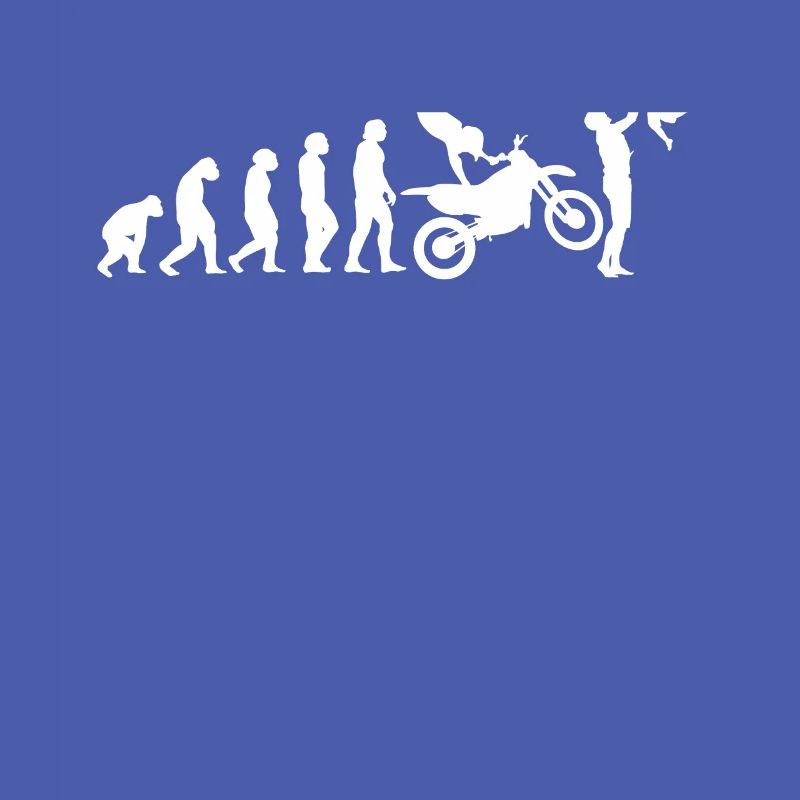 Biker Evolution Dad Motorcyclist Motorcycle Cross