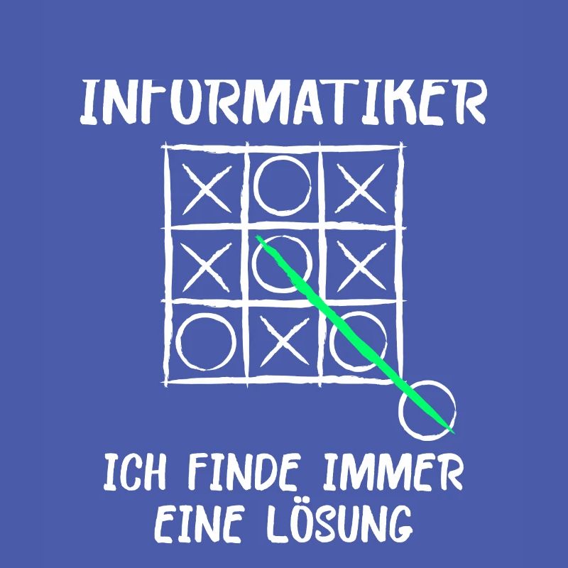 Ich bin Informatiker Lösung Spruch Computer Nerd G