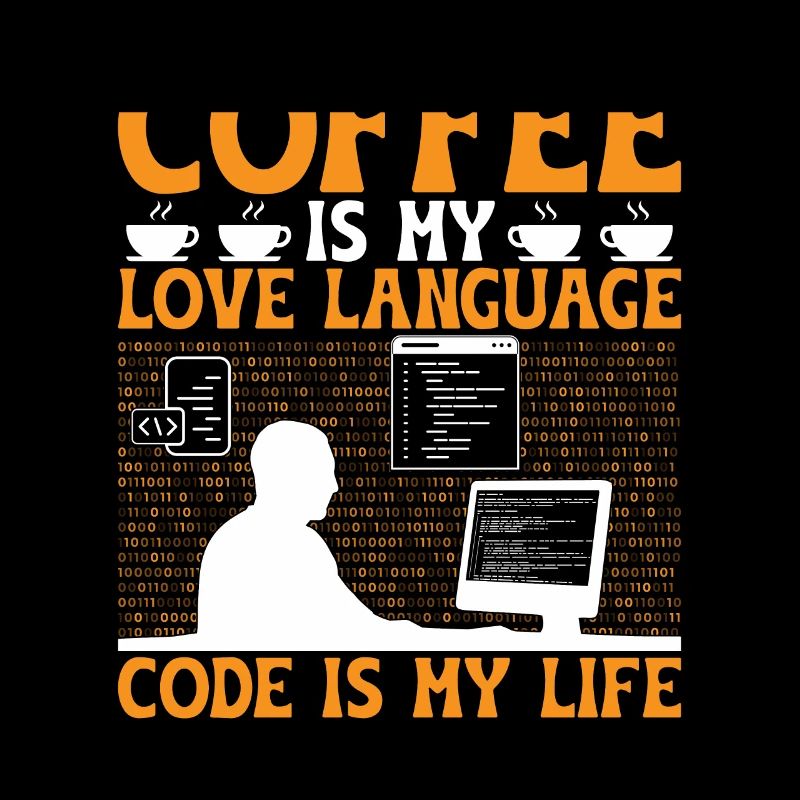 Kaffee-Codierung Programmierer Programmierer Entwickler Nerd Coff