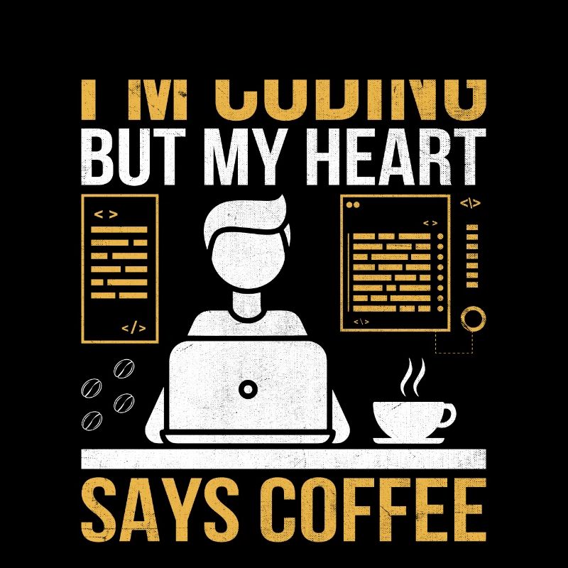 Kaffee-Codierung Programmierer Programmierer Entwickler Nerd Coff