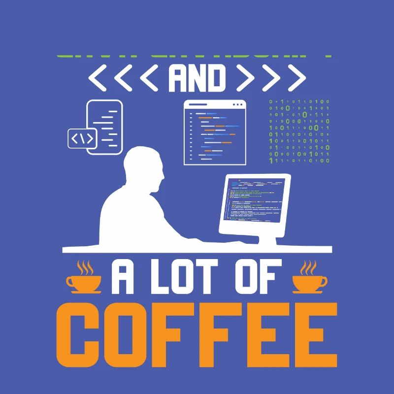 Kaffee-Codierung Programmierer Programmierer Entwickler Nerd Coff