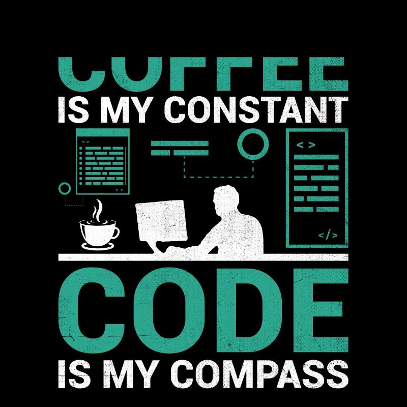 Kaffee-Codierung Programmierer Programmierer Entwickler Nerd Coff
