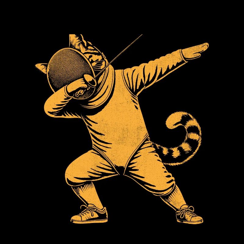 Dubbing Cat Fencer Fence Sword Epee Fencing
