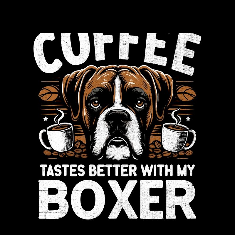 Coffee Tastes Better With My Boxer Caffeine Lover
