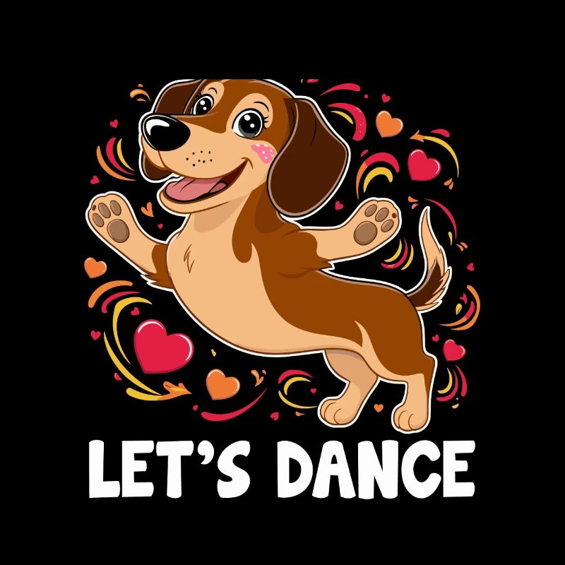 Un teckel danseur Let’s Dance Dancing Dancer