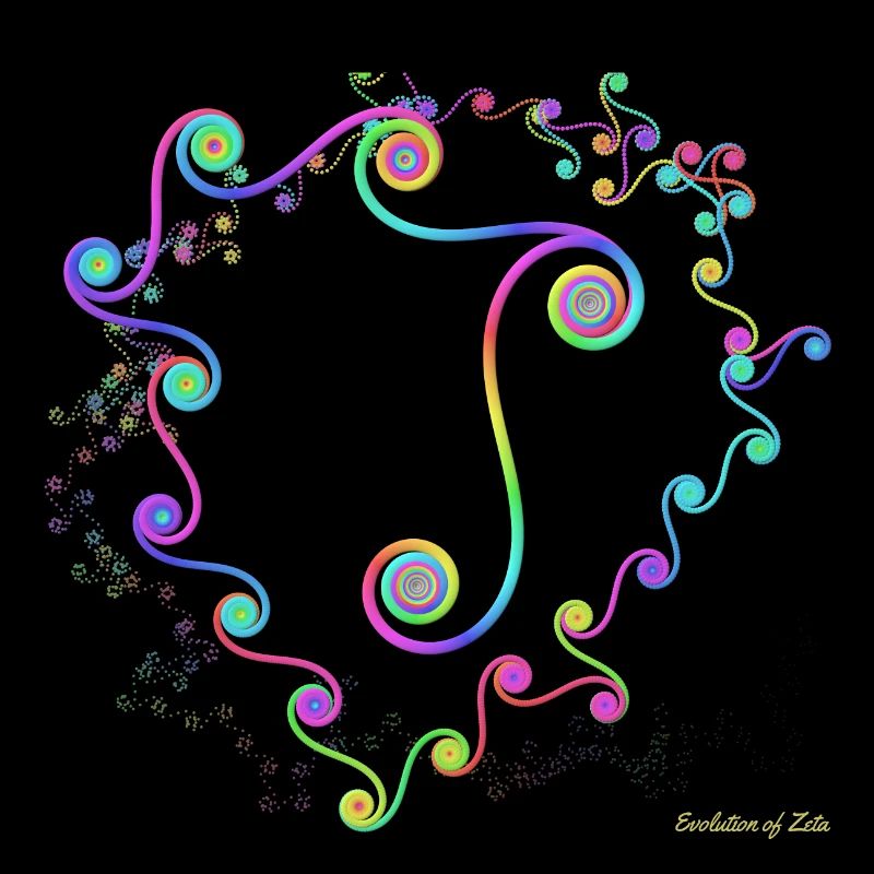 Evolution de Zeta - très colorée et au format 1: 1