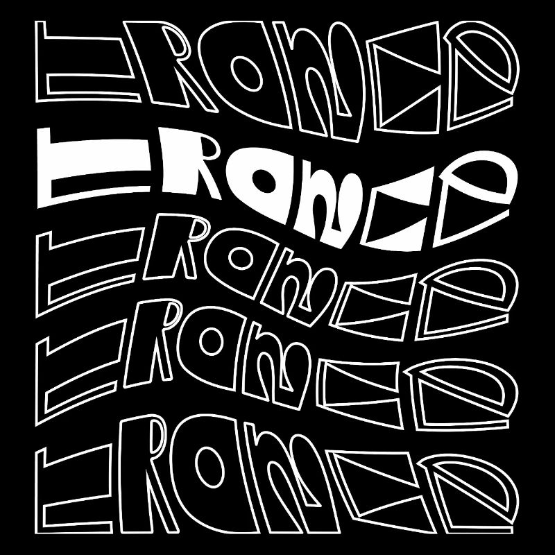 Trance-Typographisches Musterdesign