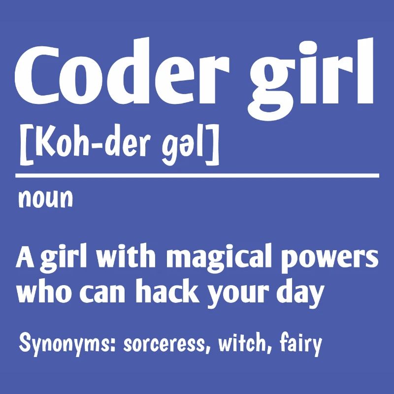 Coder Girl Definition Noun Software Developer Prog