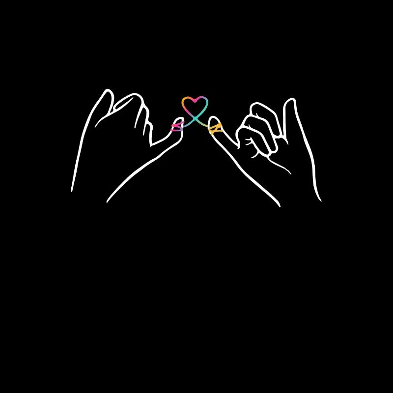 Two hands with a heart bow, Valentine's Day, love,