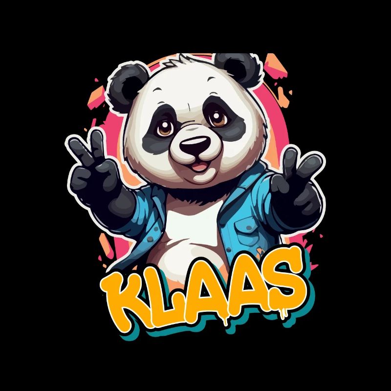 KLAAS - Schöner Jungen Name mit coolem Panda