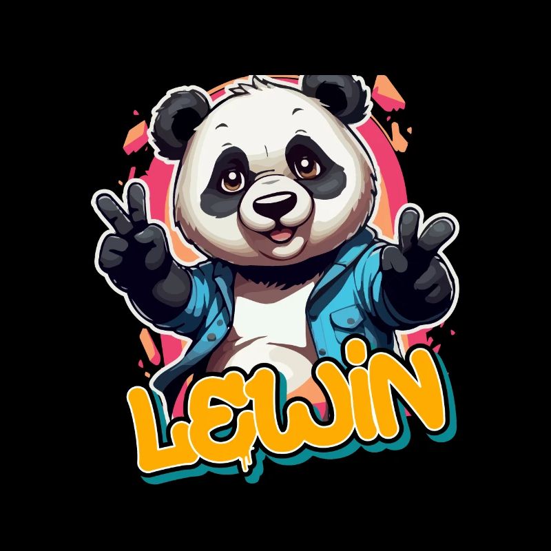 LEWIN - Handsome boy name with cool panda