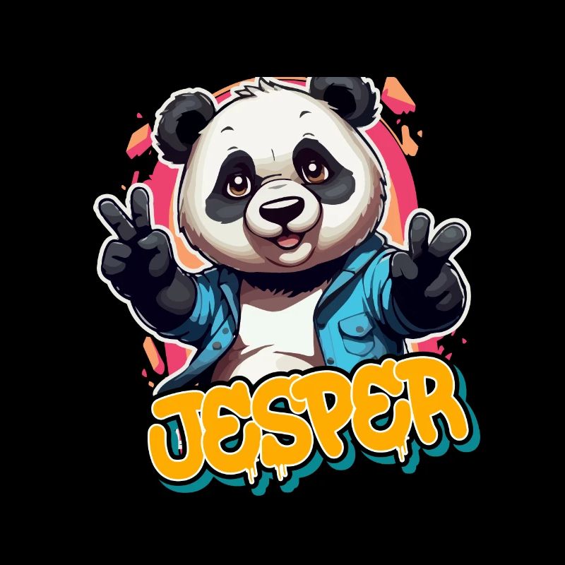 JESPER - Beau nom de garçon avec Cool Panda
