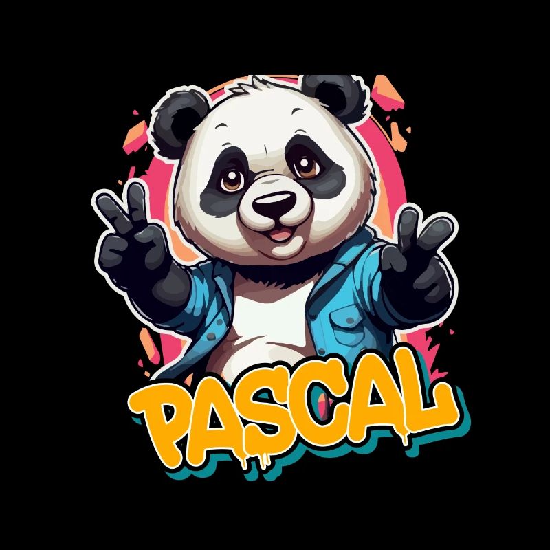 PASCAL - Handsome Boy Name with Cool Panda