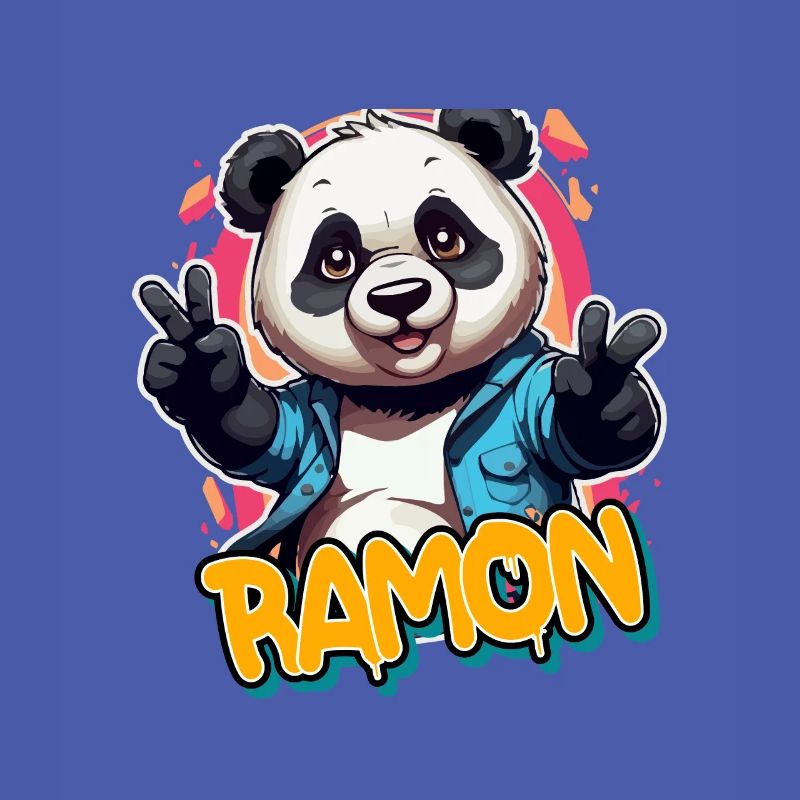 RAMON - Beau nom de garçon avec Cool Panda