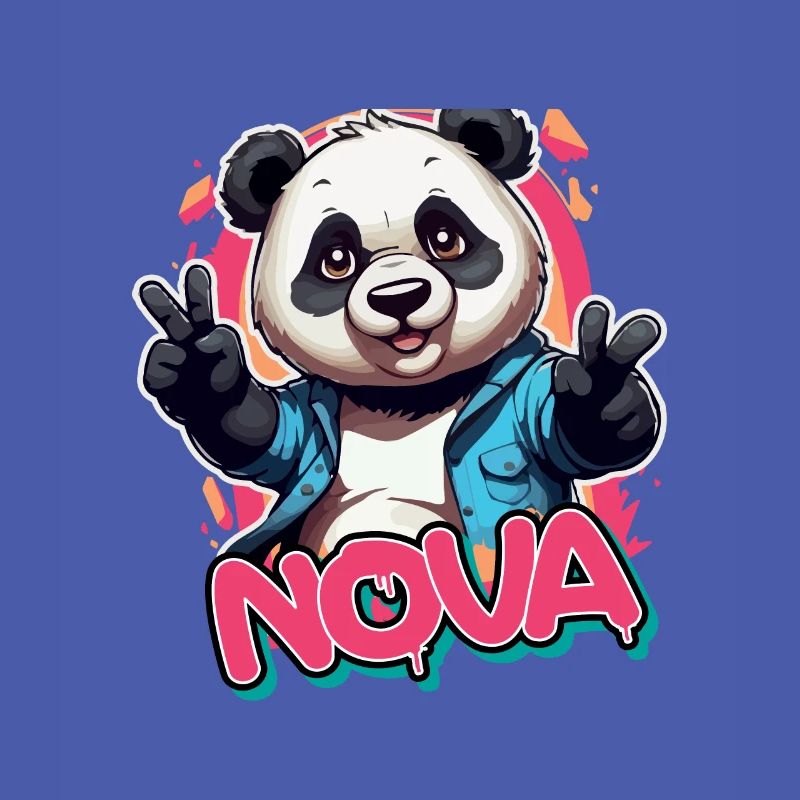 NOVA - Schöner Mädchen Name mit coolem Panda