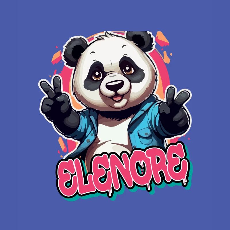 ELENORE - Schöner Mädchen Name mit coolem Panda