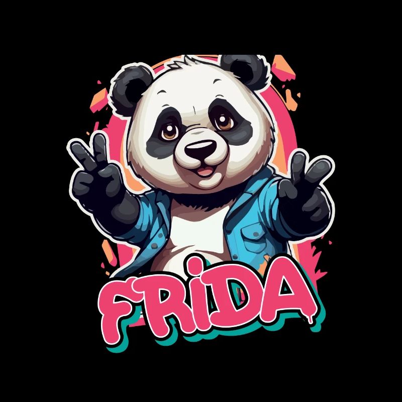 FRI DA - Schöner Mädchen Name mit coolem Panda